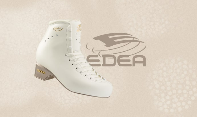 Découvrez les patins à glace Edea et les accessoires de patinage artistique : sacs, protège-lames, lacets, gants, spinner...